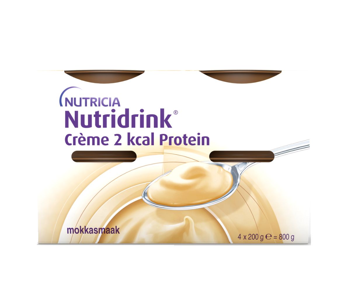 Nutridrink Creme 2 kcal Protein s příchutí kávy 4x200 g Nutridrink