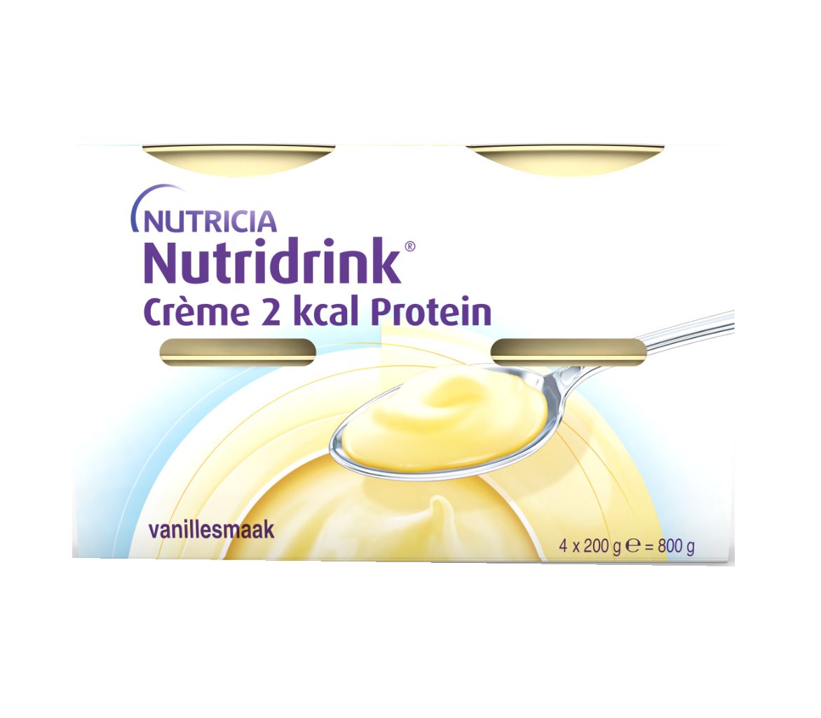 Nutridrink Creme 2 kcal Protein s příchutí vanilky 4x200 g Nutridrink