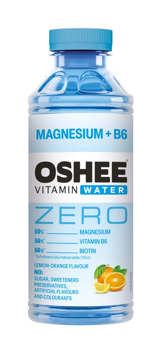 OSHEE Vitamínová voda Magnesium+B6 zero 555 ml OSHEE