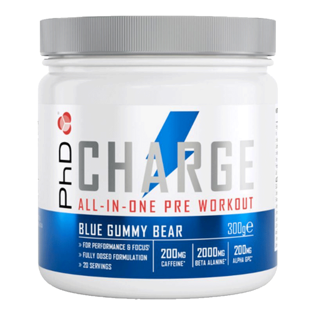 PhD Nutrition Charge Pre-Workout 300g - citron PhD Nutrition