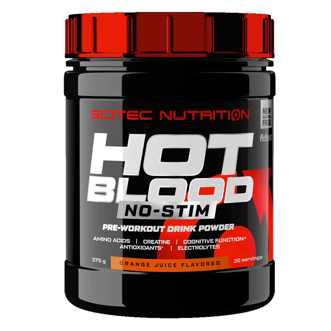 Scitec Nutrition Hot Blood No-Stim 375g - pomeranč Scitec Nutrition