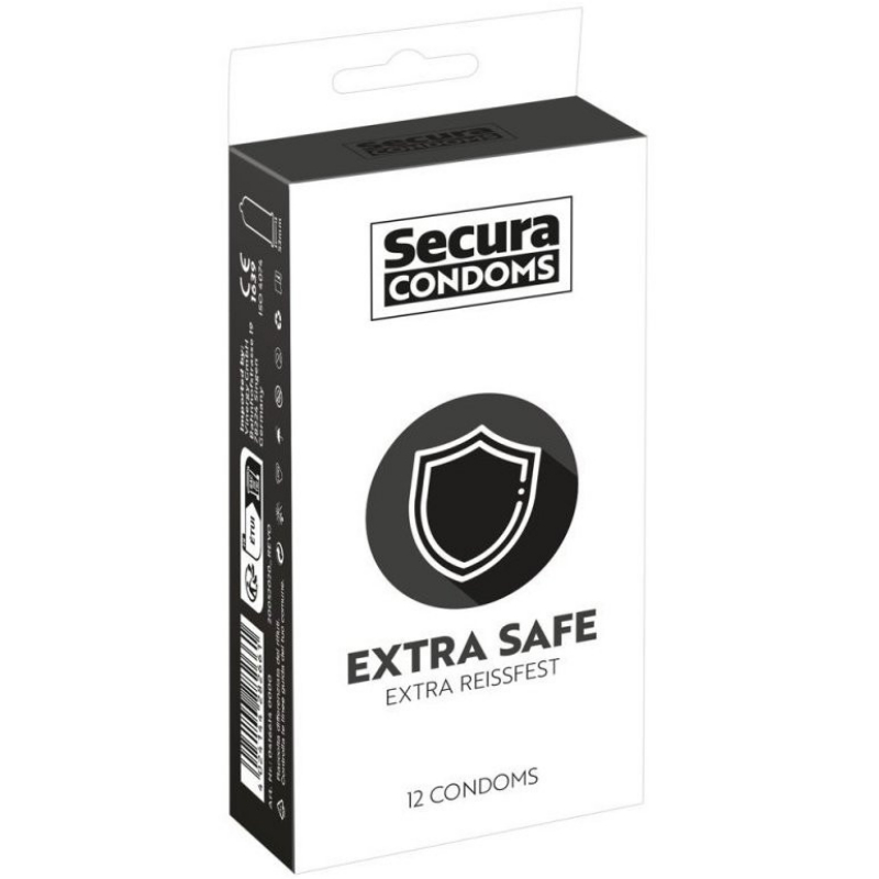 Secura Extra Safe – zesílené kondomy (12 ks) Secura