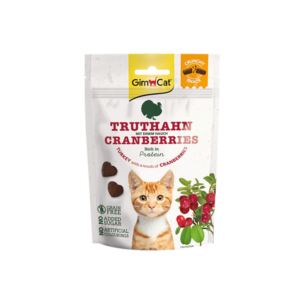 GimCat CrunchySnacks krocan s brusinkami 50 g GimCat