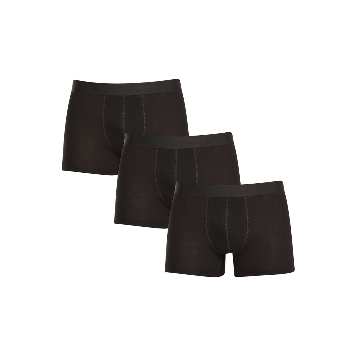 Nedeto 3PACK pánské boxerky nadrozměr černé (3NBX001) 7XL Nedeto