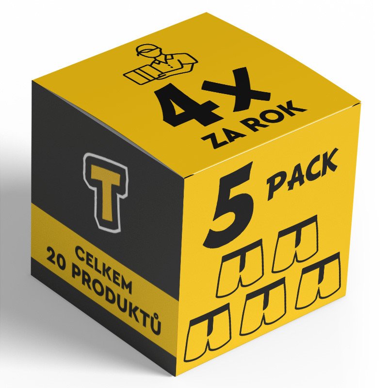 Nedeto 4x 5PACK pánské trenky - čtvrtletní roční předplatné M Nedeto